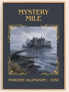 Mystery Mile Classic Book Art Print by Margery Allingham – book poster