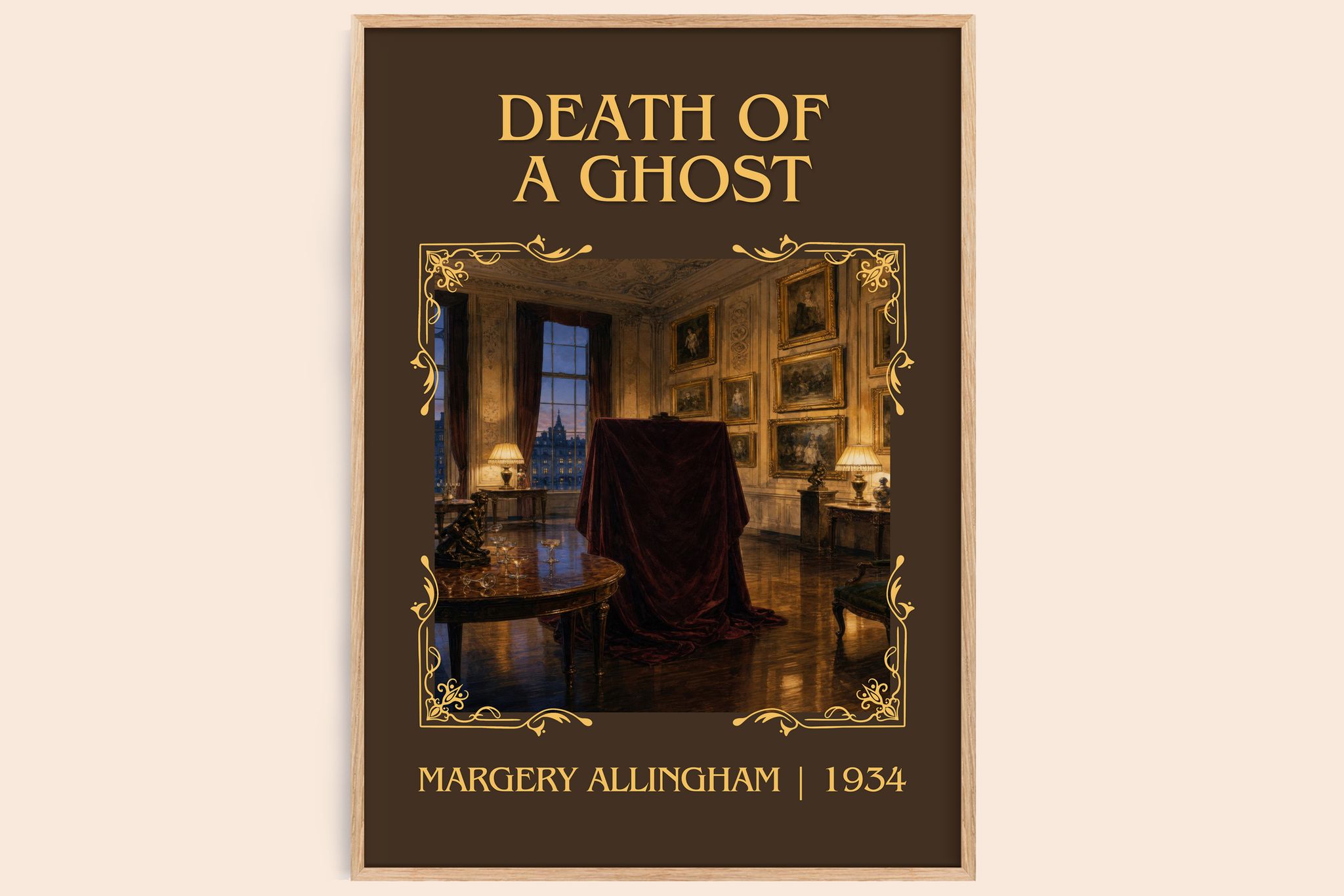 Death of a Ghost Classic Book Art Print by Margery Allingham