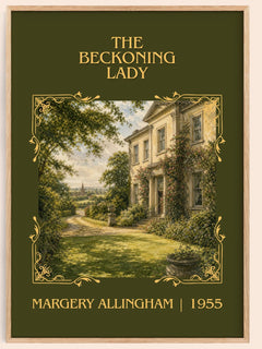 The Beckoning Lady Classic Book Art Print by Margery Allingham – book poster