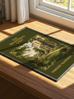 The Beckoning Lady Classic Book Art Print by Margery Allingham – print on a sunlit desk