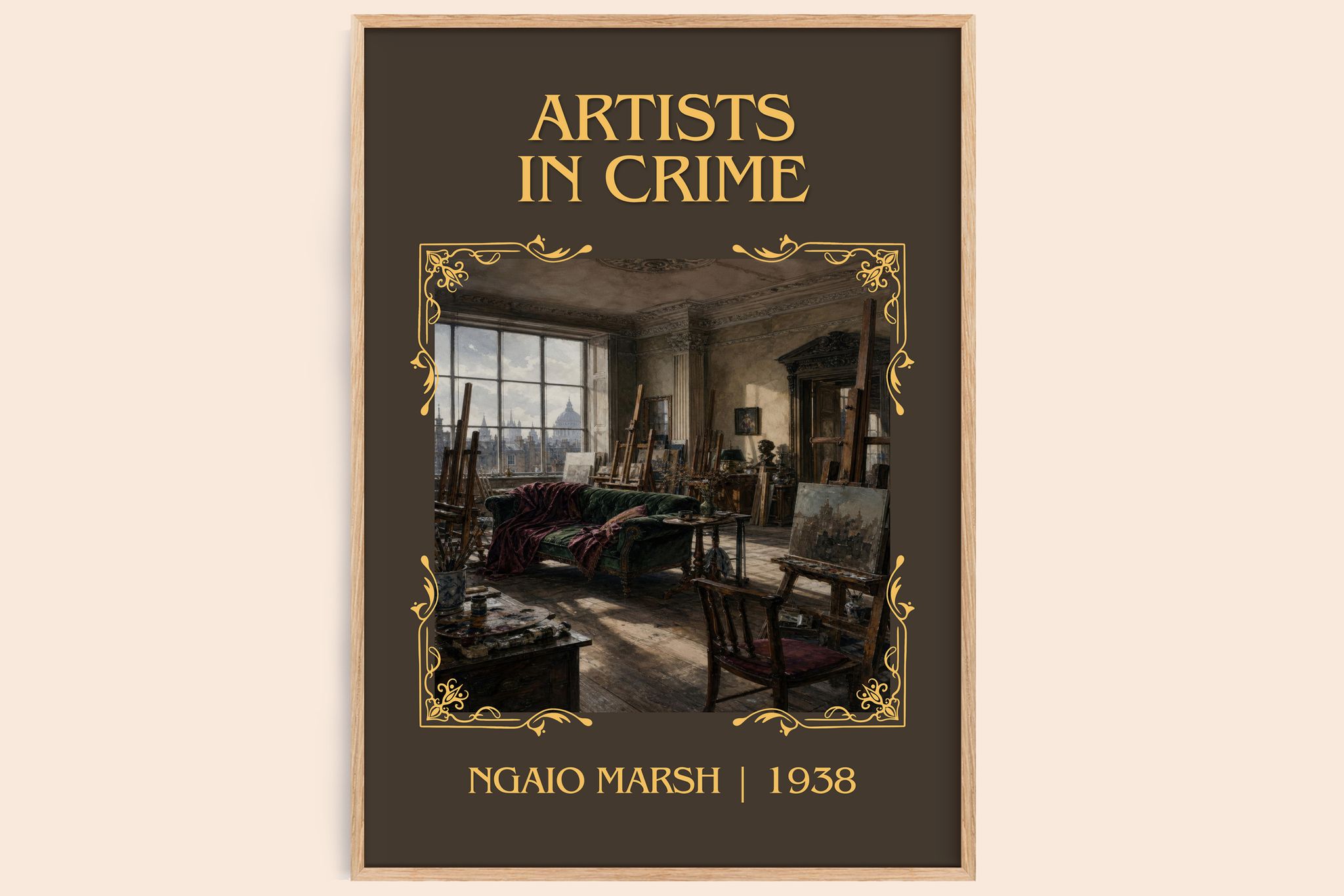 Artists in Crime Classic Book Art Print by Ngaio Marsh