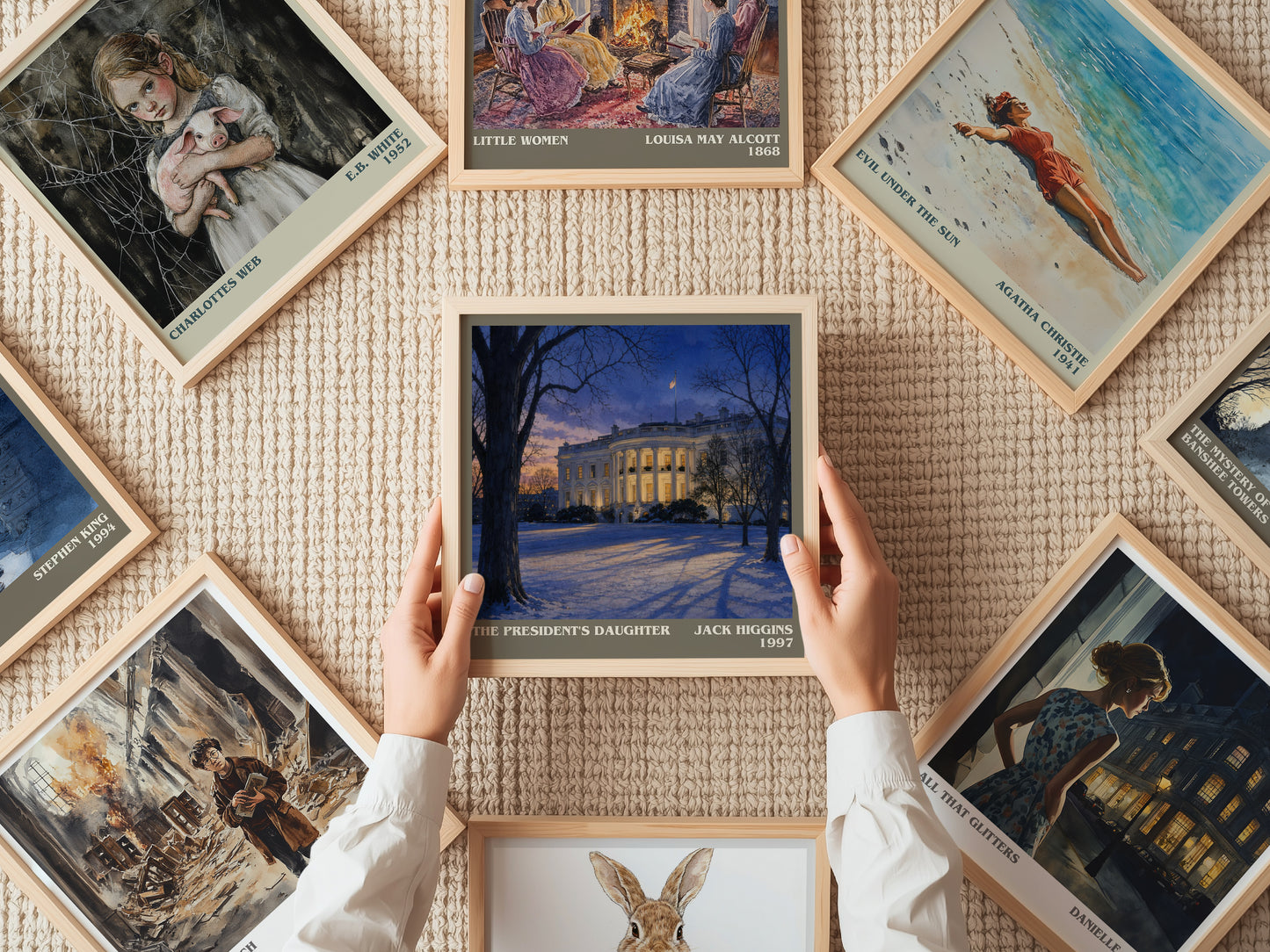 The President'S Daughter literary book poster framed on wall – thriller wall art