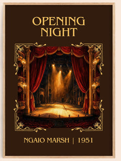 Opening Night Classic Book Art Print by Ngaio Marsh – book poster