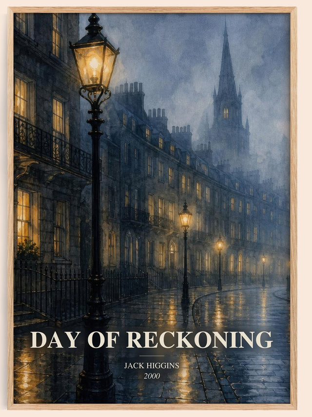 Day Of Reckoning Book Watercolour Illustration by Jack Higgins
