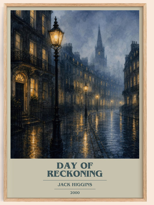 Day Of Reckoning Book Cover Poster by Jack Higgins