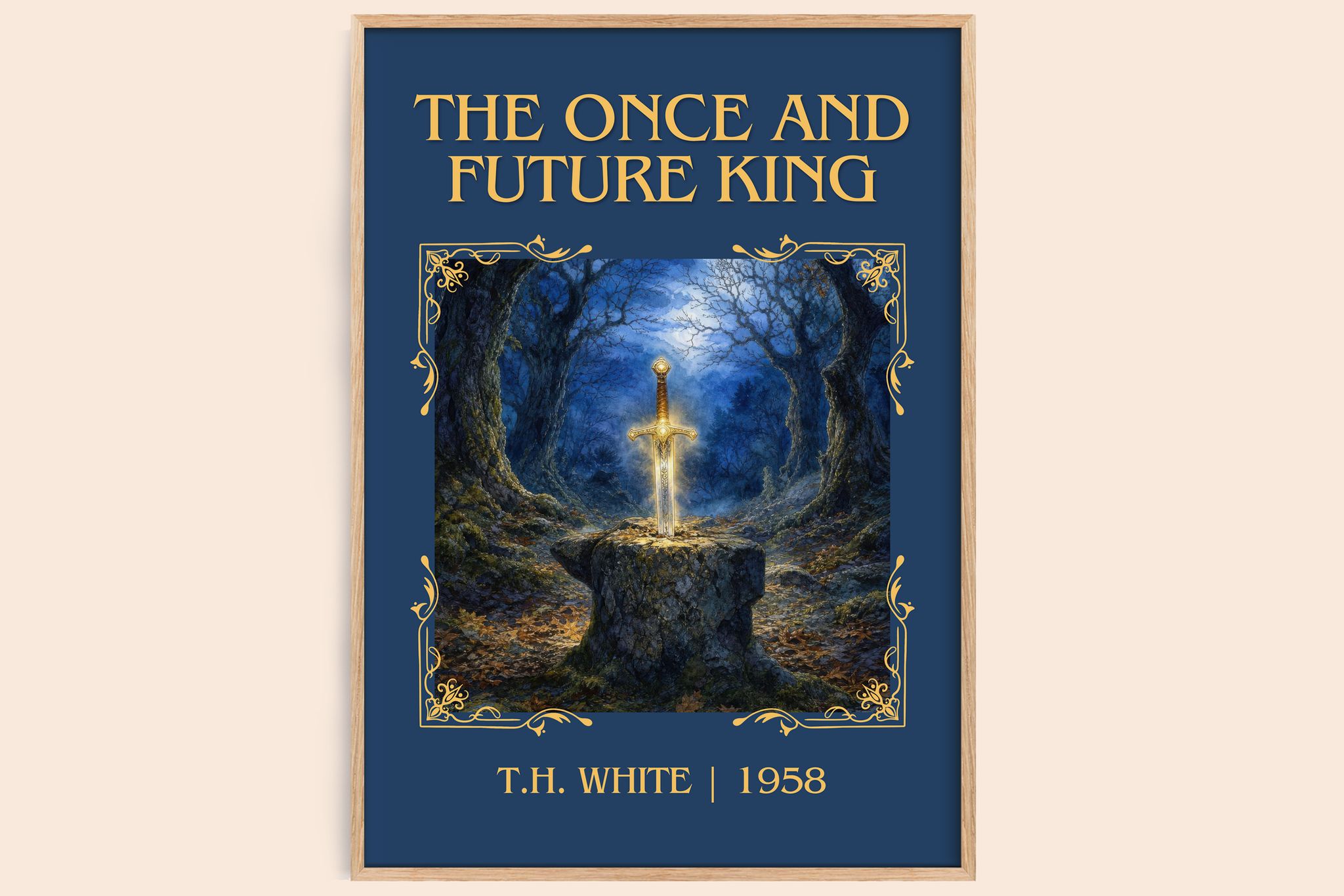The Once and Future King Classic Book Art Print by T.H. White