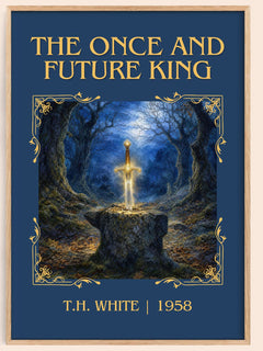 The Once and Future King Classic Book Art Print by T.H. White – book poster