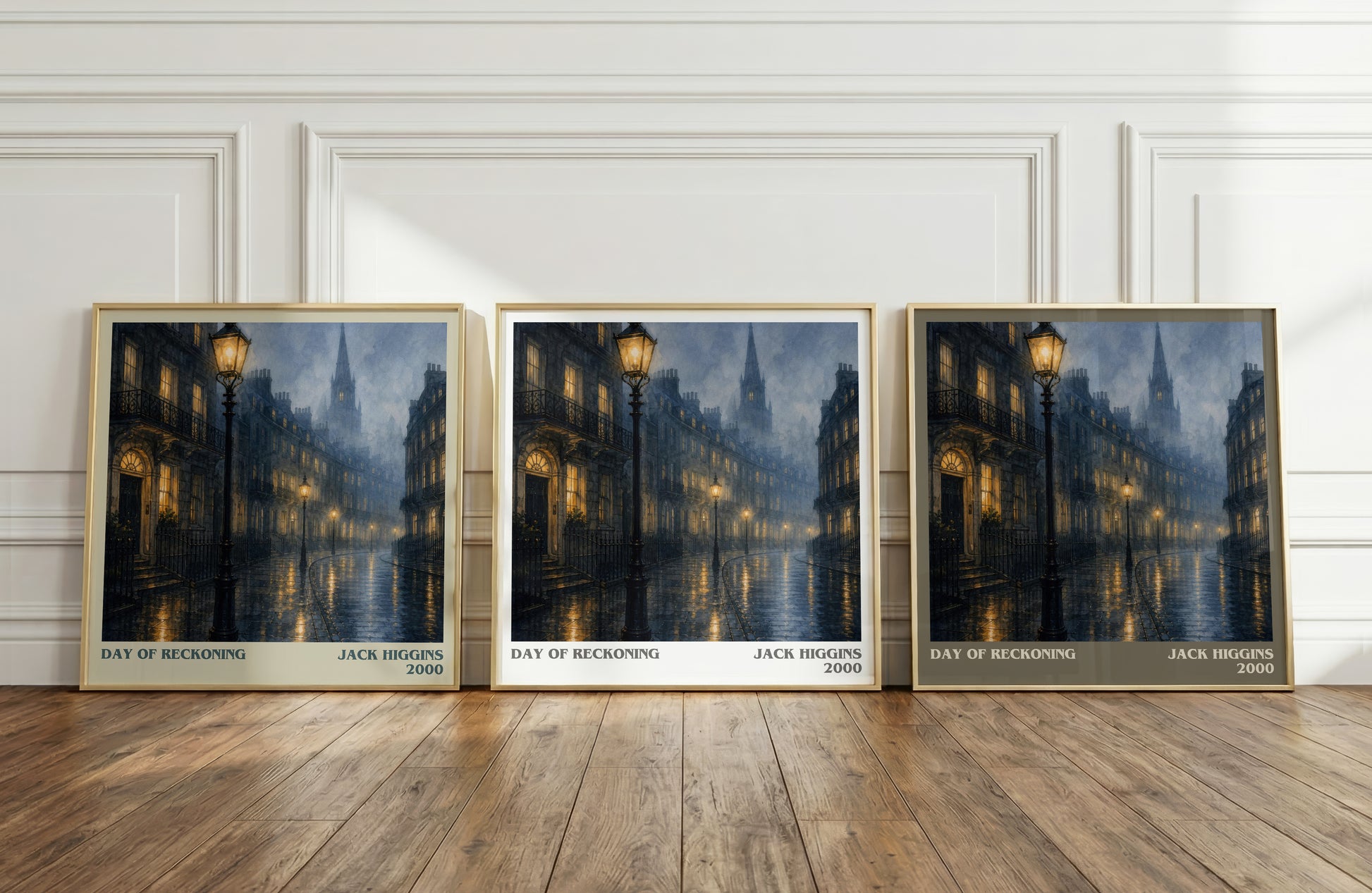 Day Of Reckoning literary art print colour and style options – Jack Higgins book art