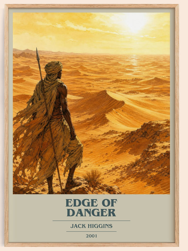 Edge Of Danger Book Cover Poster by Jack Higgins