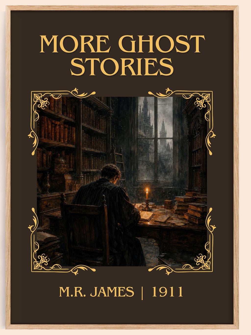 More Ghost Stories Classic Book Art Print by M.R. James – book poster