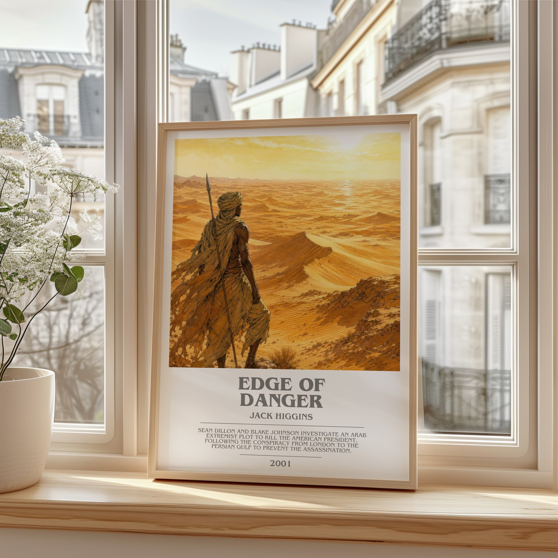 Edge Of Danger bookish poster colour and style options – Jack Higgins book art
