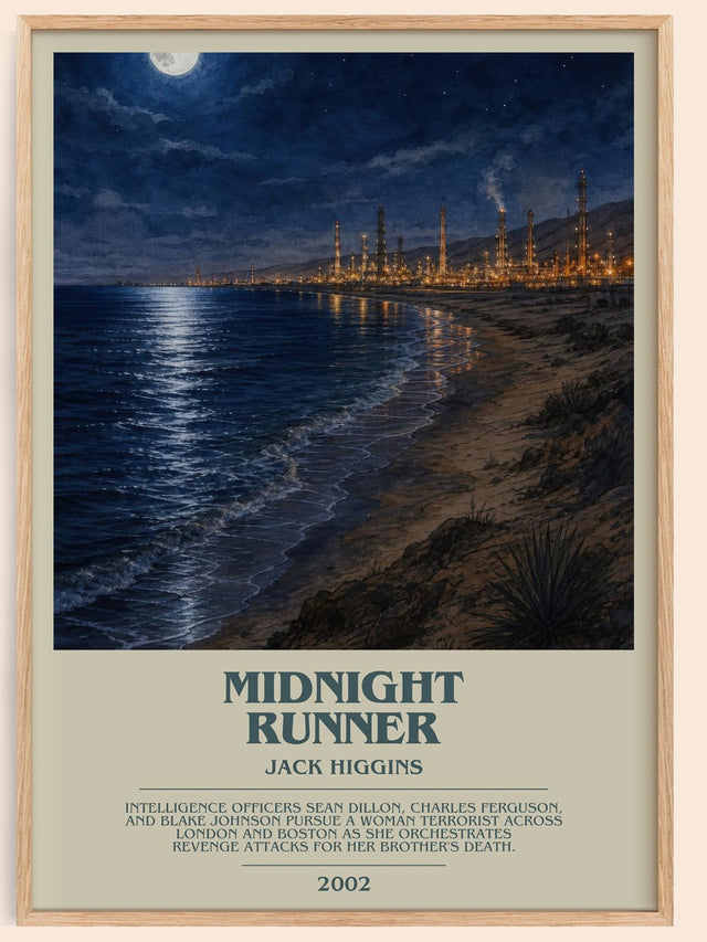 Midnight Runner Bookish Wall Art by Jack Higgins