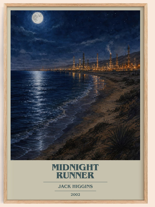Midnight Runner Book Cover Poster by Jack Higgins