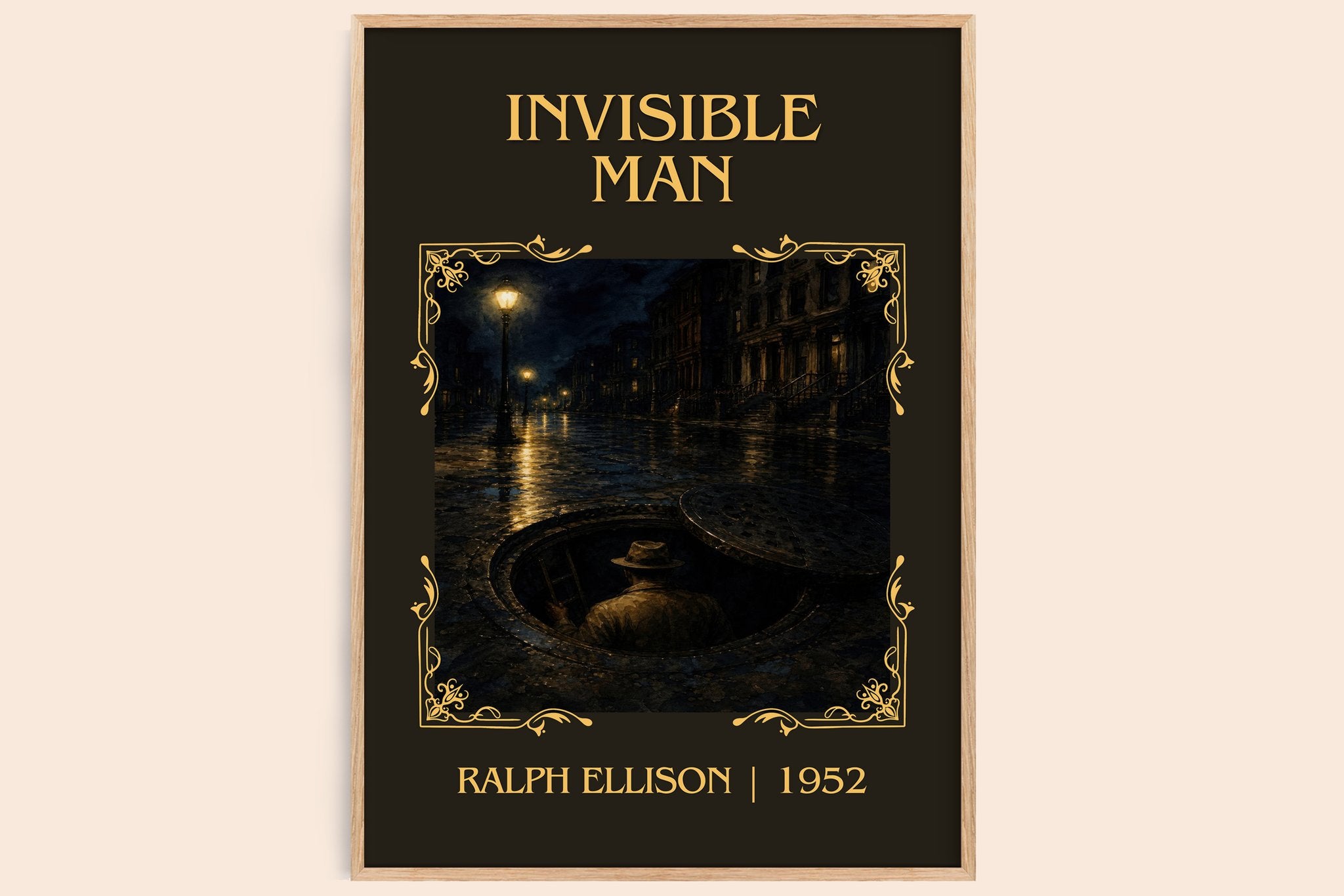 Invisible Man Classic Book Art Print by Ralph Ellison