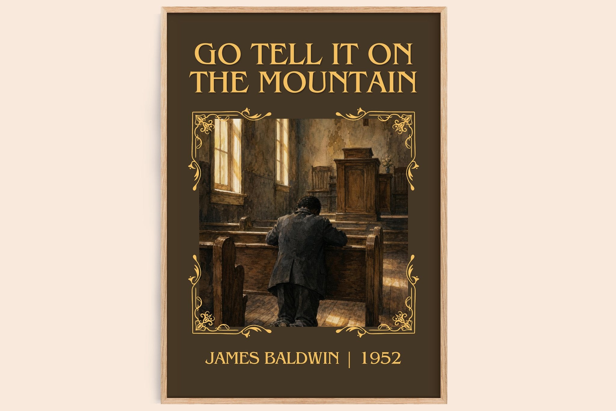 Go Tell It on the Mountain Classic Book Art Print by James Baldwin