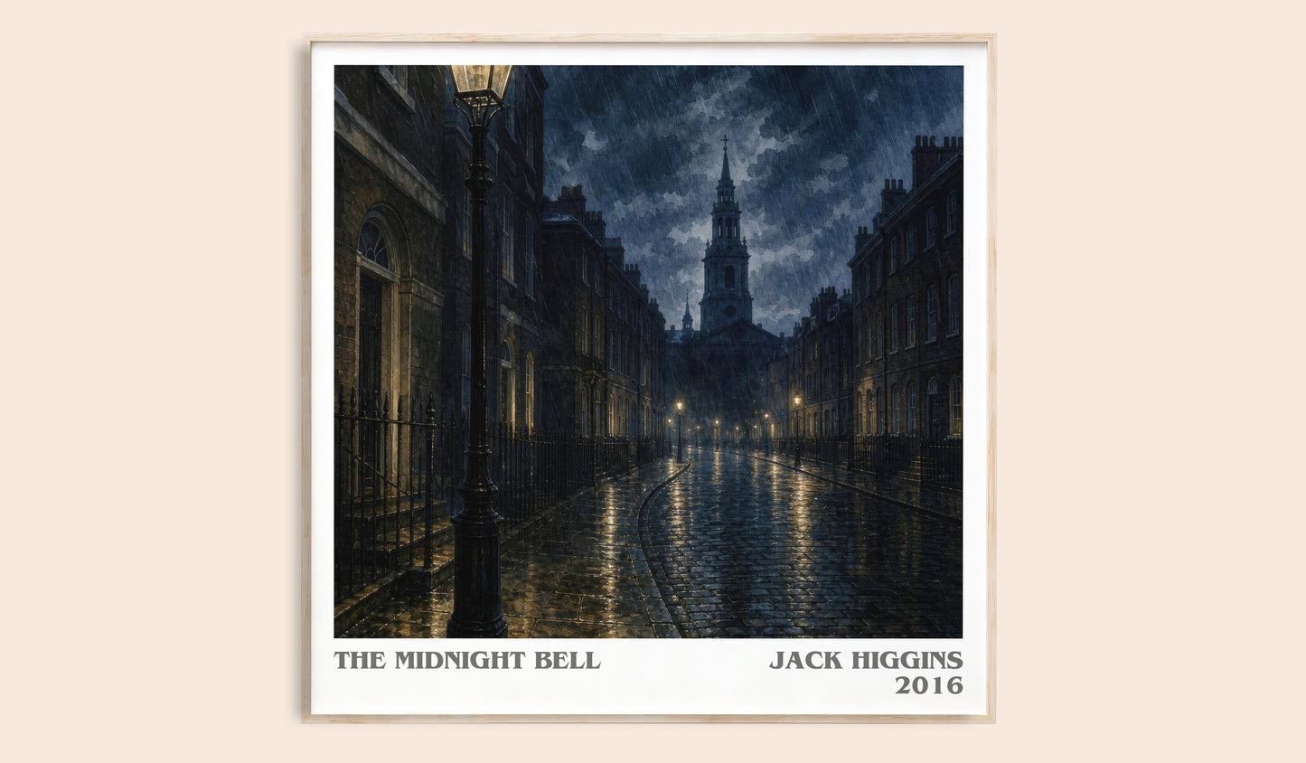 The Midnight Bell literary book poster by Jack Higgins – framed literary art print