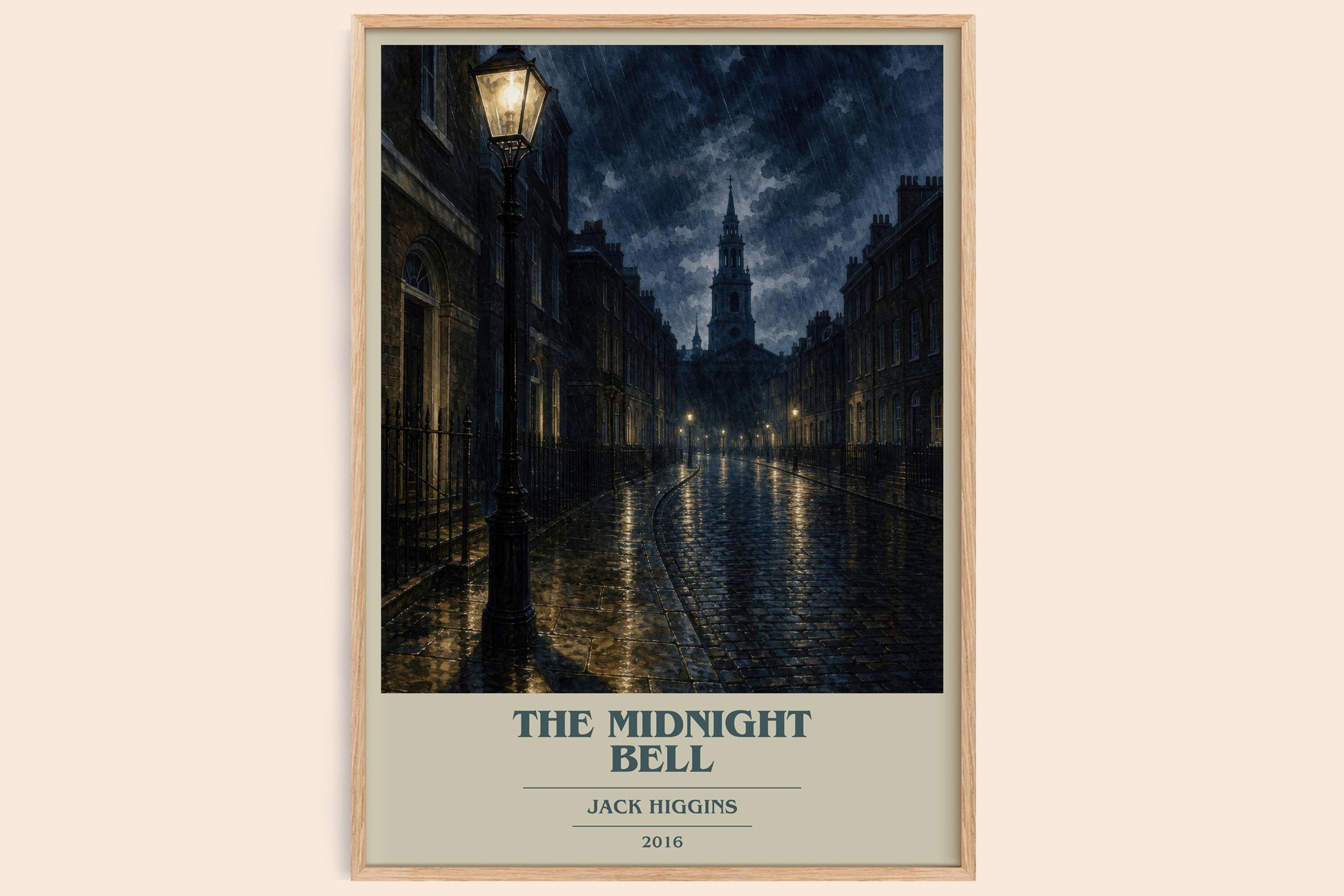 The Midnight Bell book cover book poster by Jack Higgins – framed literary art print