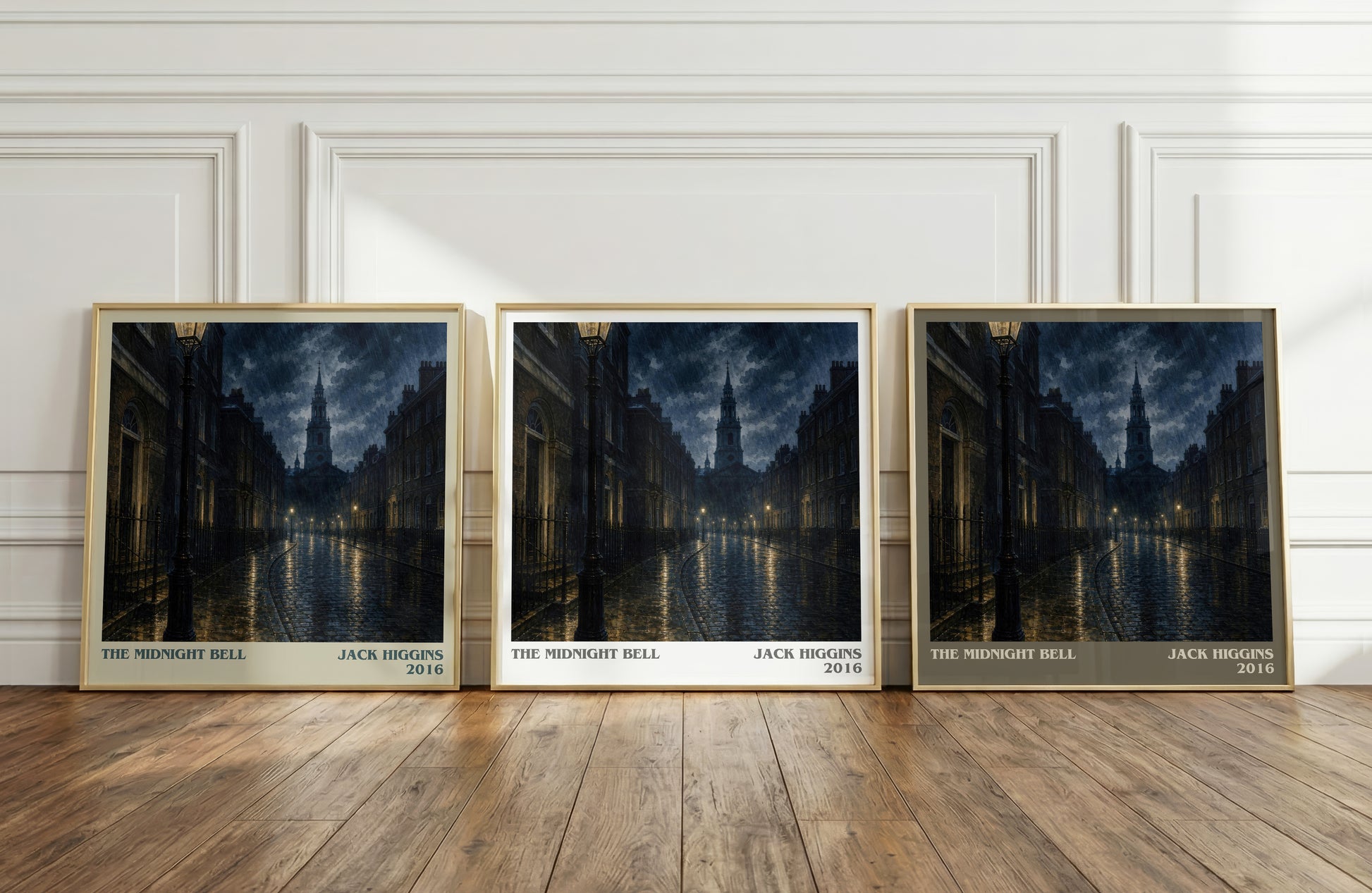 The Midnight Bell literary art print colour and style options – Jack Higgins book art