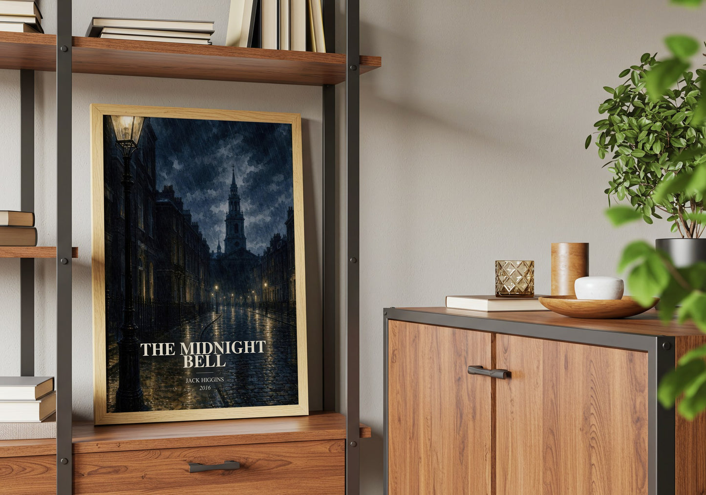The Midnight Bell book watercolour illustration paper finish options – matte satin gloss
