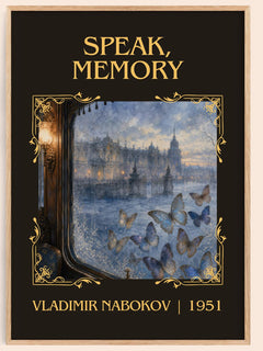 Speak, Memory Classic Book Art Print by Vladimir Nabokov – book poster