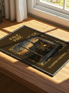 Pale Fire Classic Book Art Print by Vladimir Nabokov – print on a sunlit desk