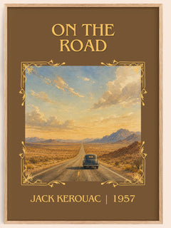 On the Road Classic Book Art Print by Jack Kerouac – book poster