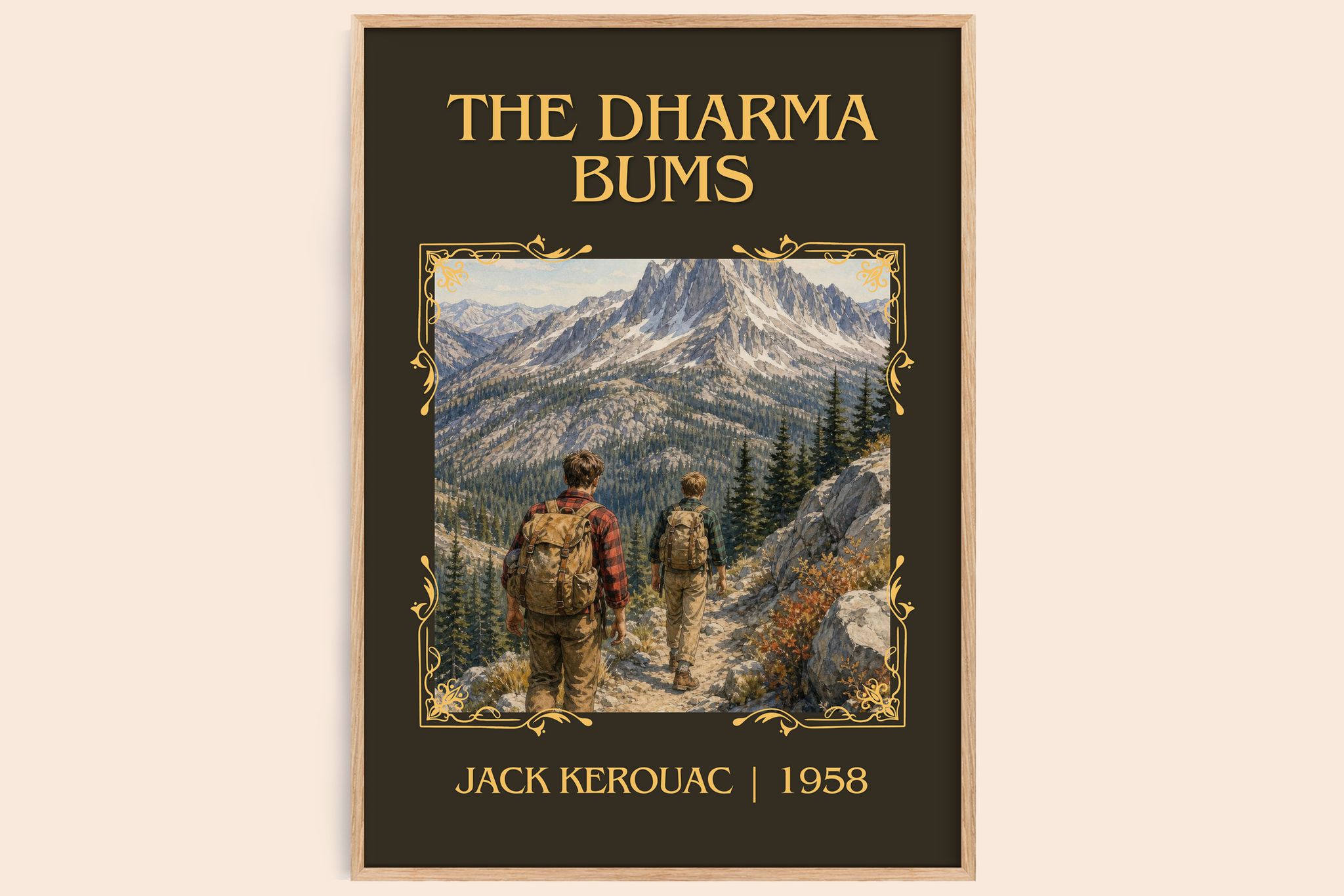 The Dharma Bums Classic Book Art Print by Jack Kerouac