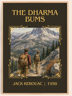 The Dharma Bums Classic Book Art Print by Jack Kerouac – book poster