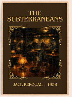 The Subterraneans Classic Book Art Print by Jack Kerouac – book poster