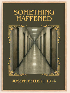 Something Happened Classic Book Art Print by Joseph Heller – book poster