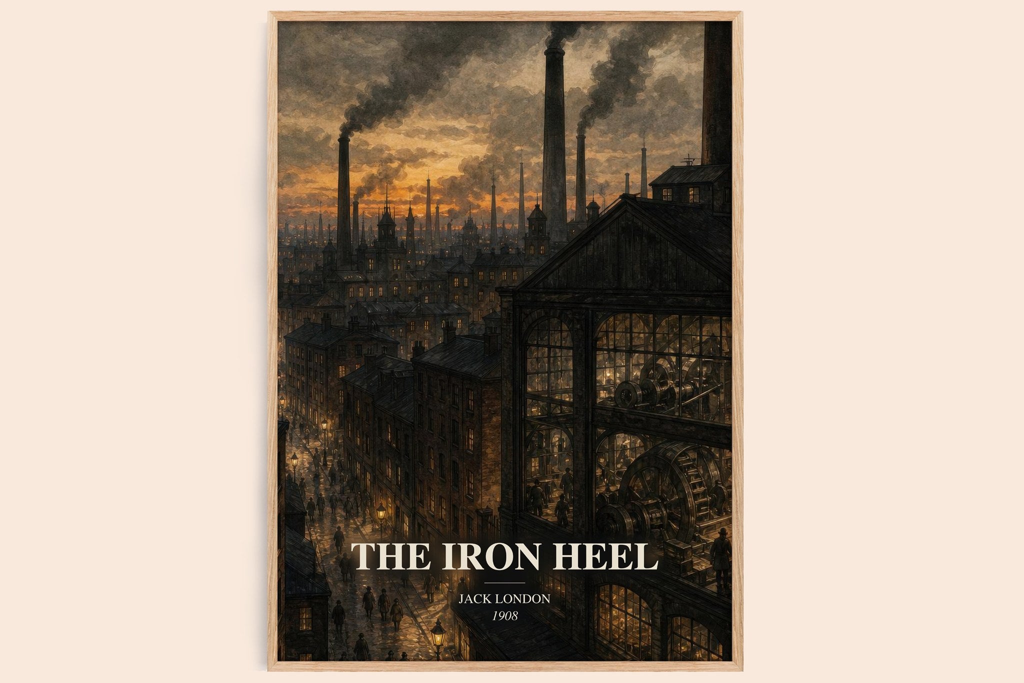 The Iron Heel Book Watercolour Illustration by Jack London