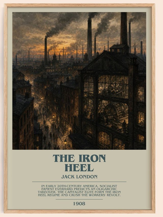 The Iron Heel Bookish Wall Art by Jack London