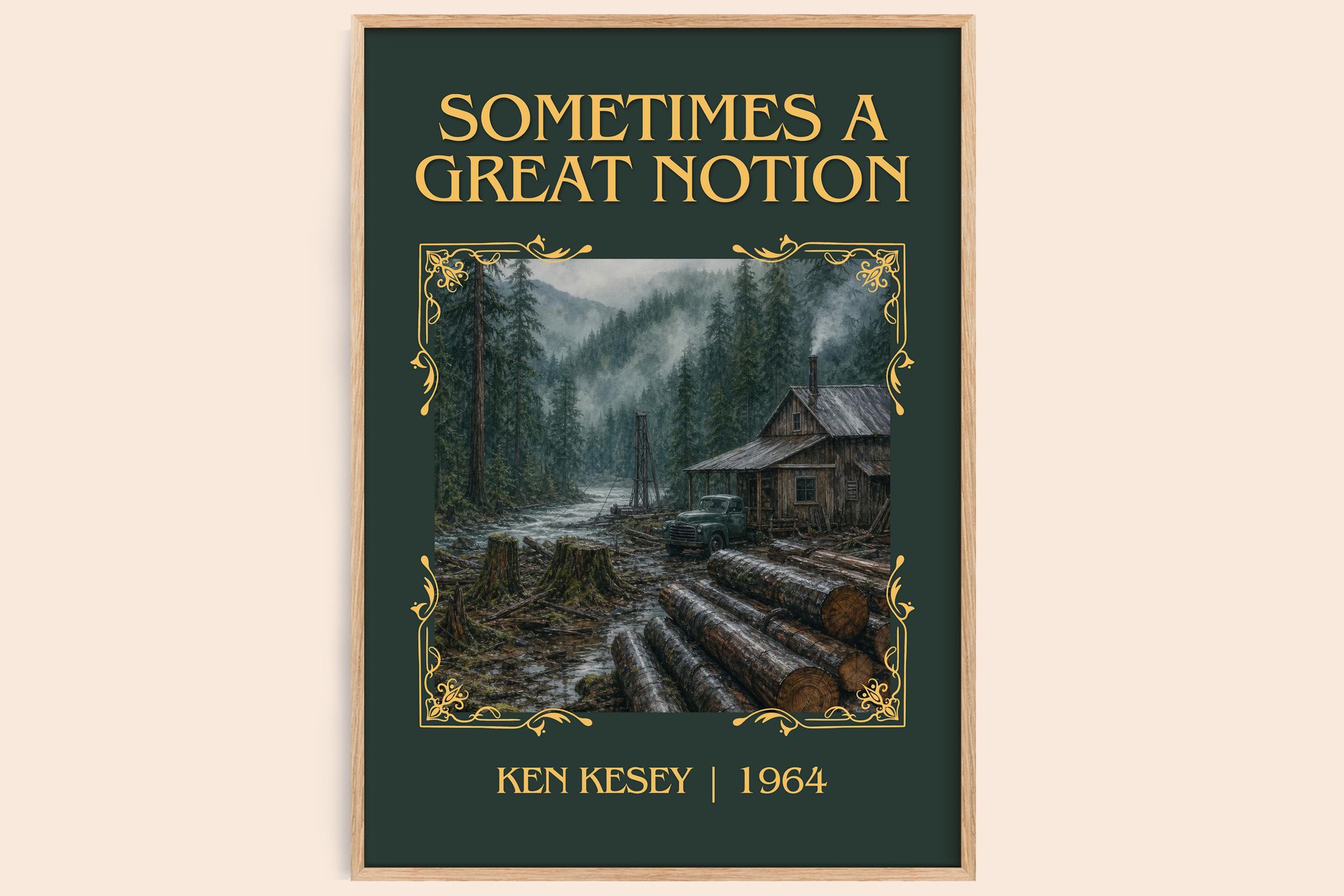 Sometimes a Great Notion Classic Book Art Print by Ken Kesey