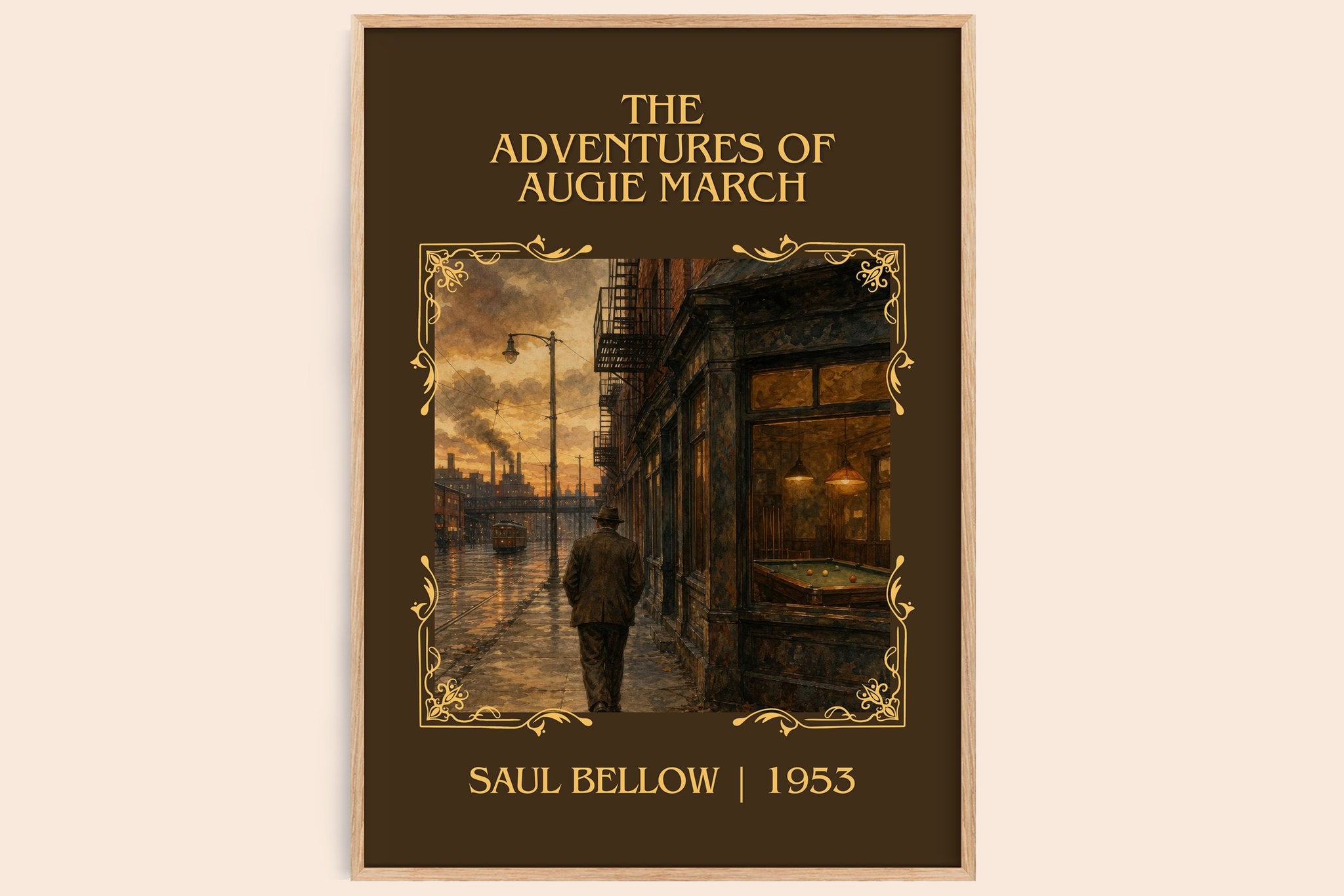 The Adventures of Augie March Classic Book Art Print by Saul Bellow