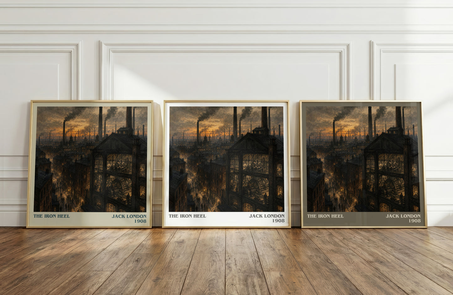 The Iron Heel literary art print colour and style options – Jack London book art