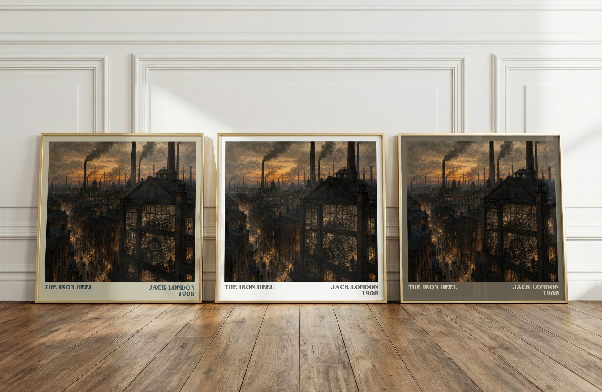 The Iron Heel literary art print colour and style options – Jack London book art