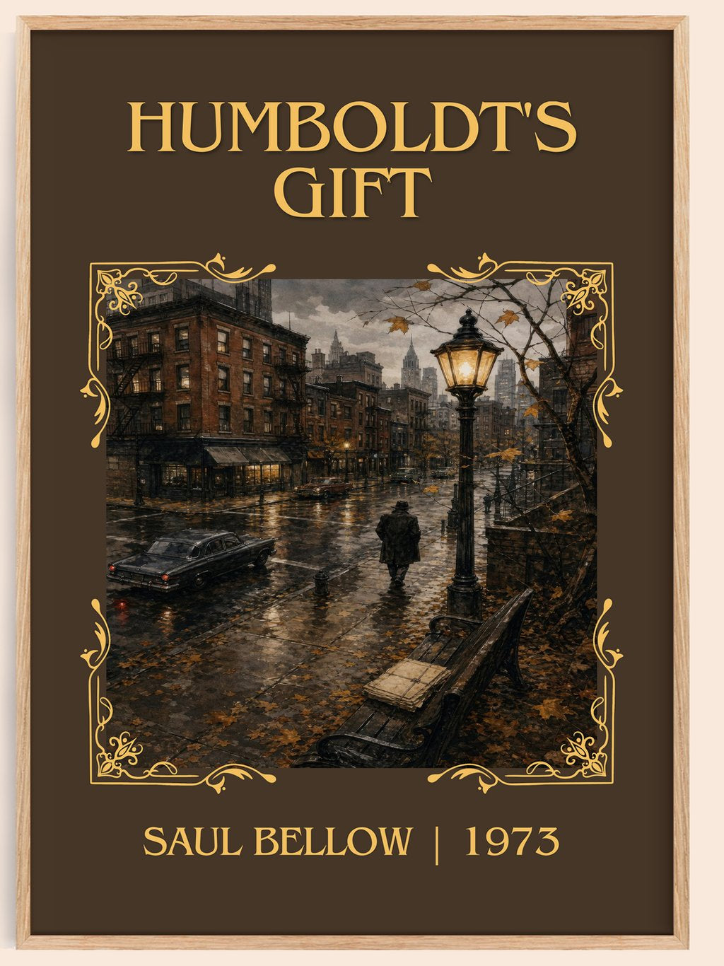 Humboldt's Gift Classic Book Art Print by Saul Bellow – book poster