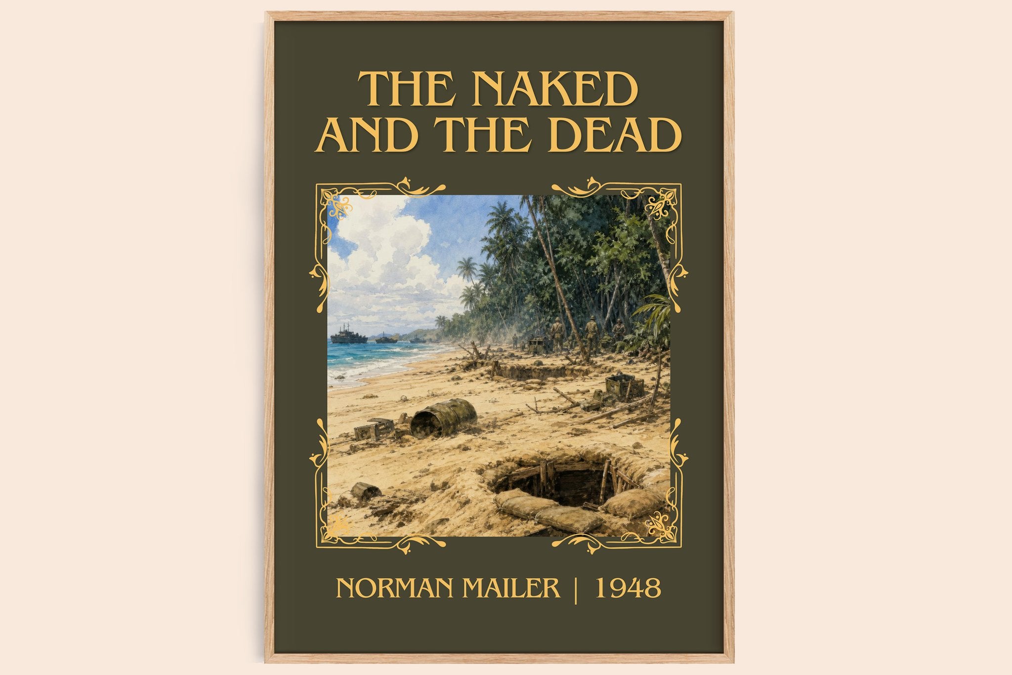 The Naked and the Dead Classic Book Art Print by Norman Mailer