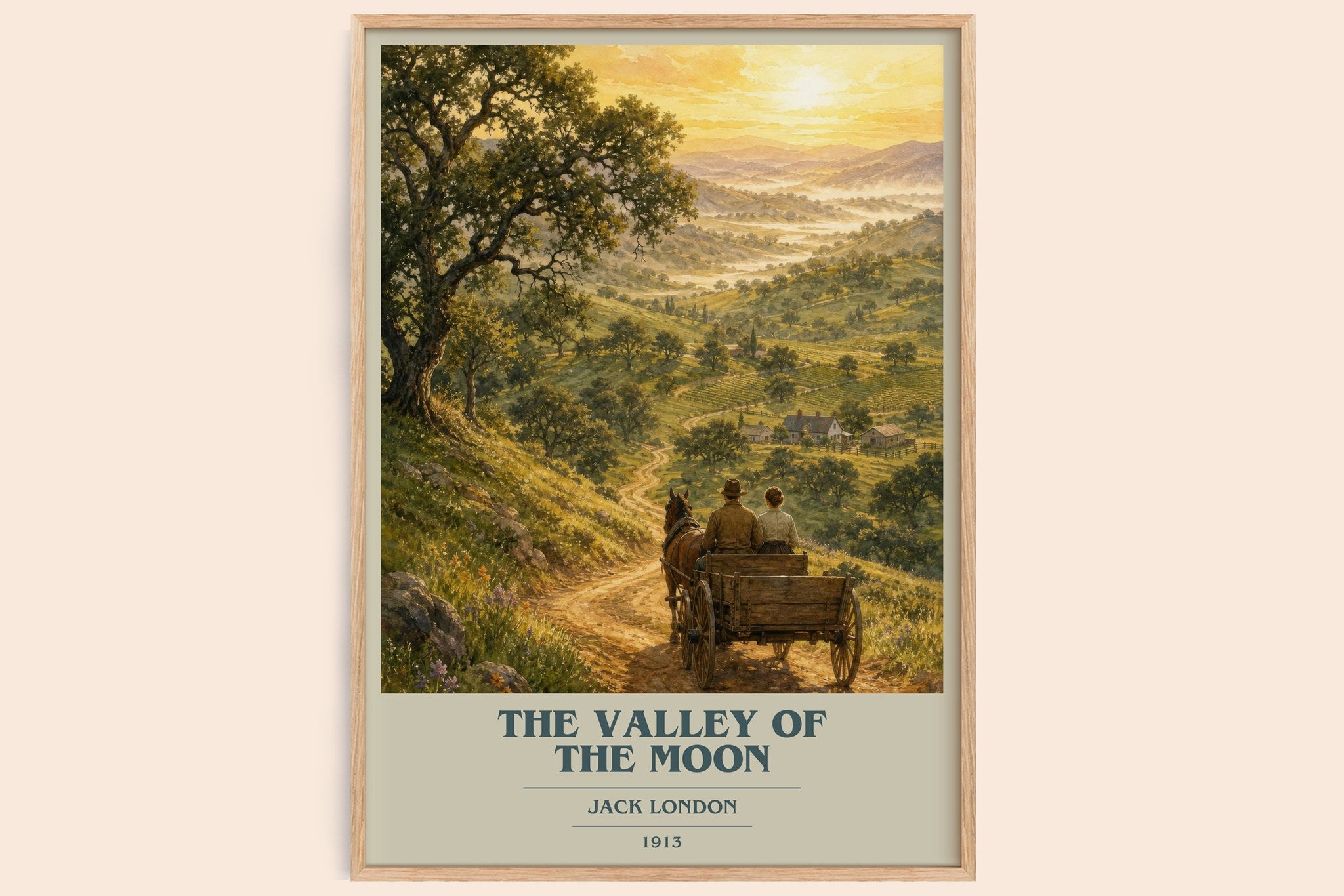 The Valley Of The Moon Book Cover Poster by Jack London