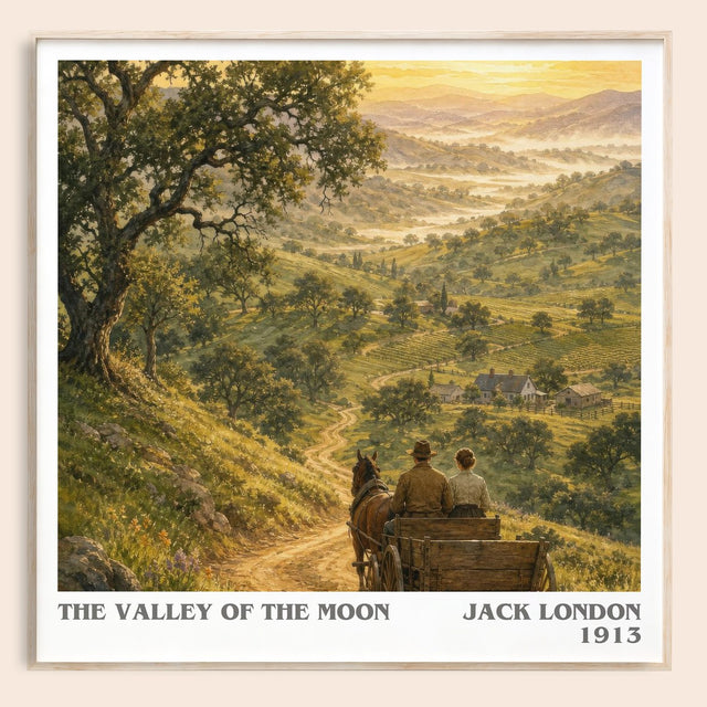 The Valley Of The Moon Literary Art Print by Jack London