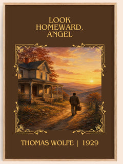 Look Homeward, Angel Classic Book Art Print by Thomas Wolfe – book poster