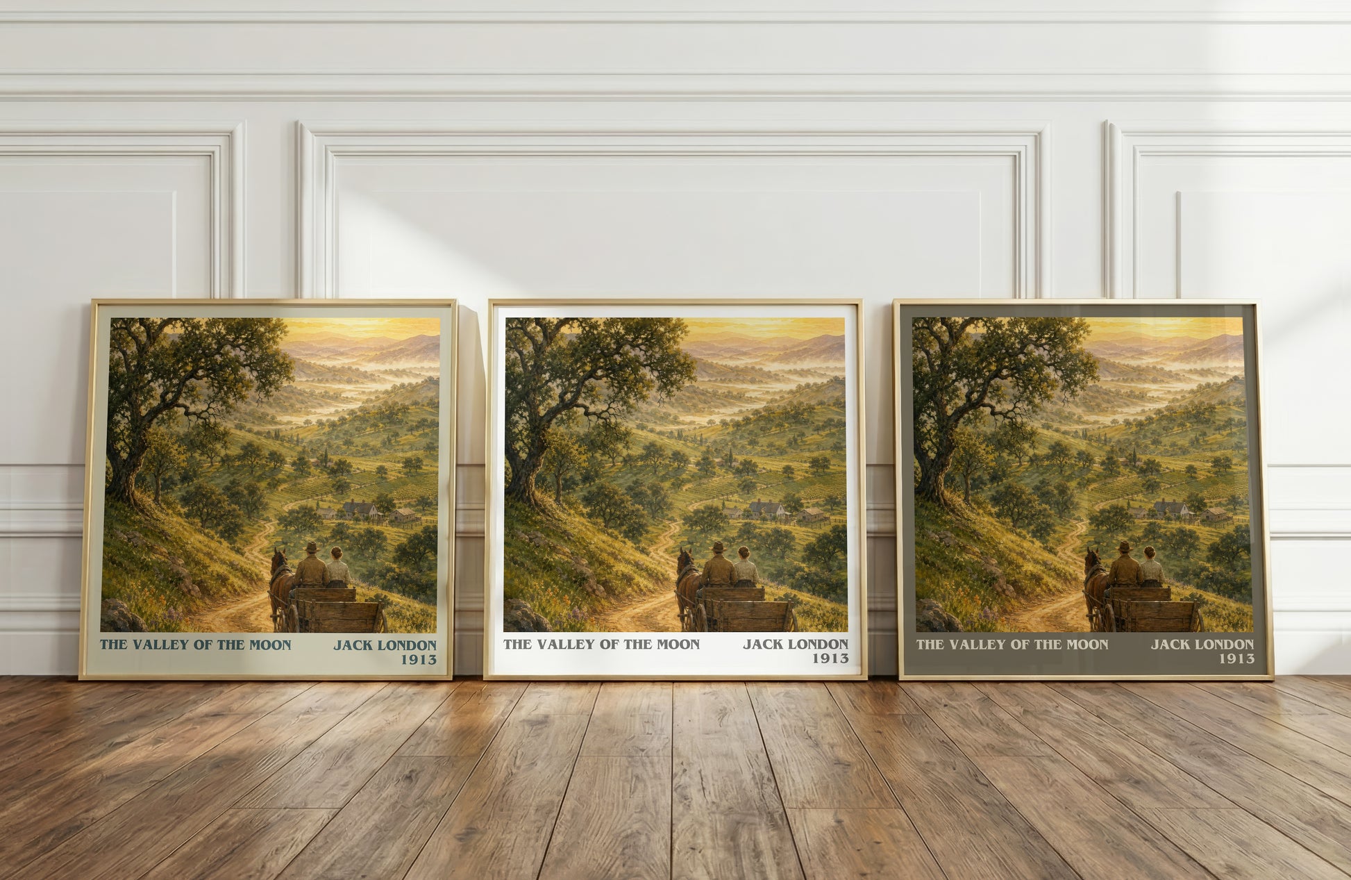 The Valley Of The Moon literary art print colour and style options – Jack London book art