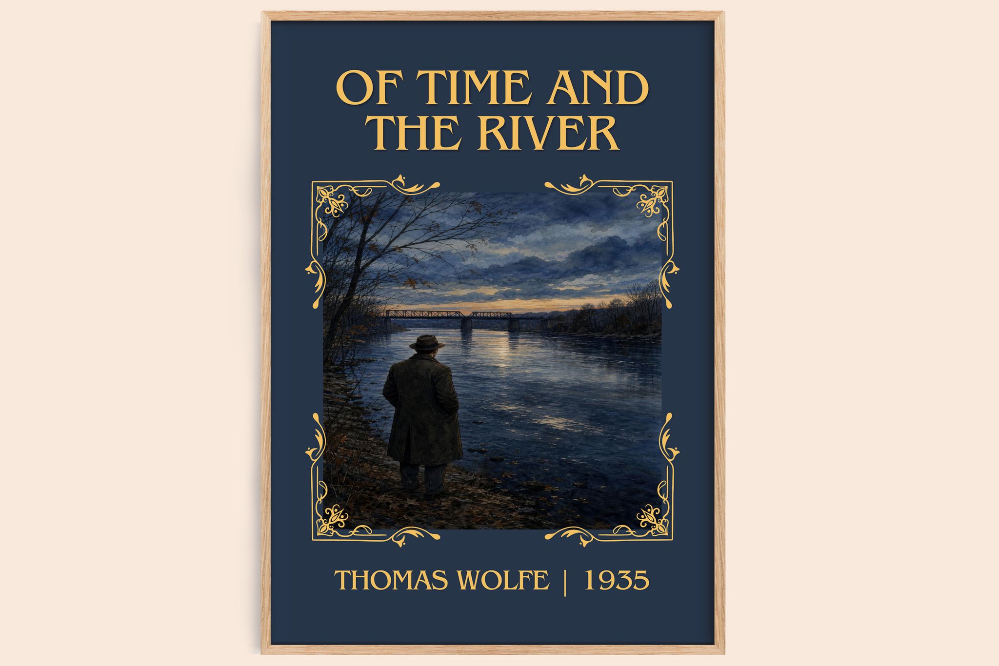 Of Time and the River Classic Book Art Print by Thomas Wolfe
