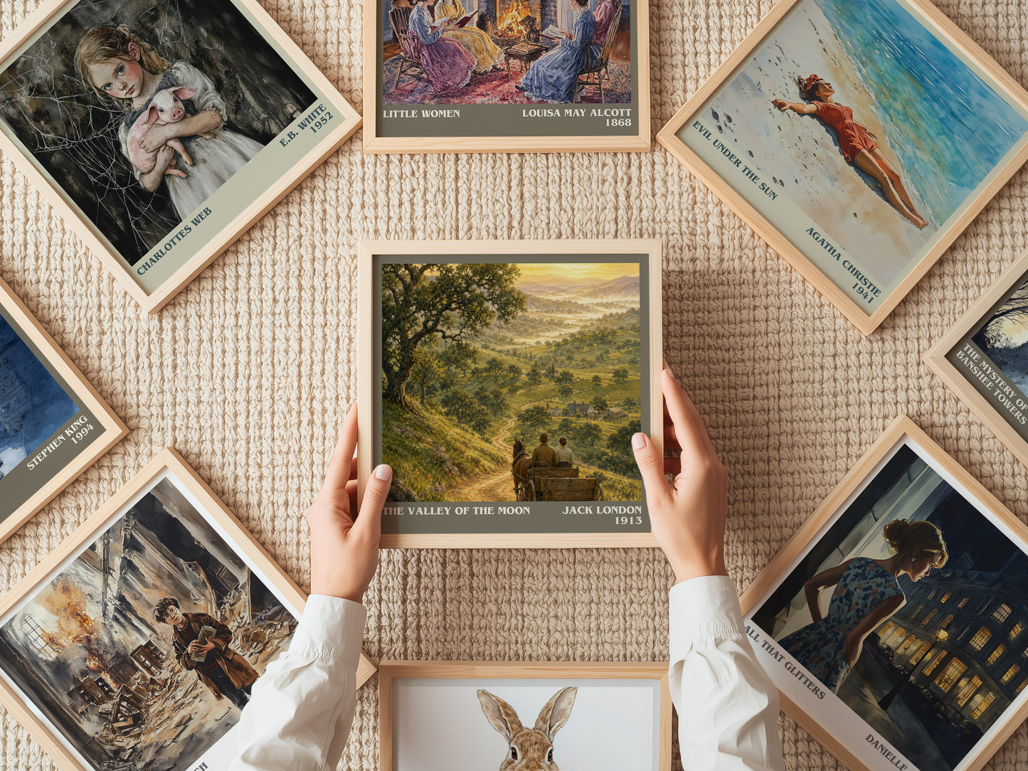 The Valley Of The Moon literary book poster framed on wall – literary fiction wall art