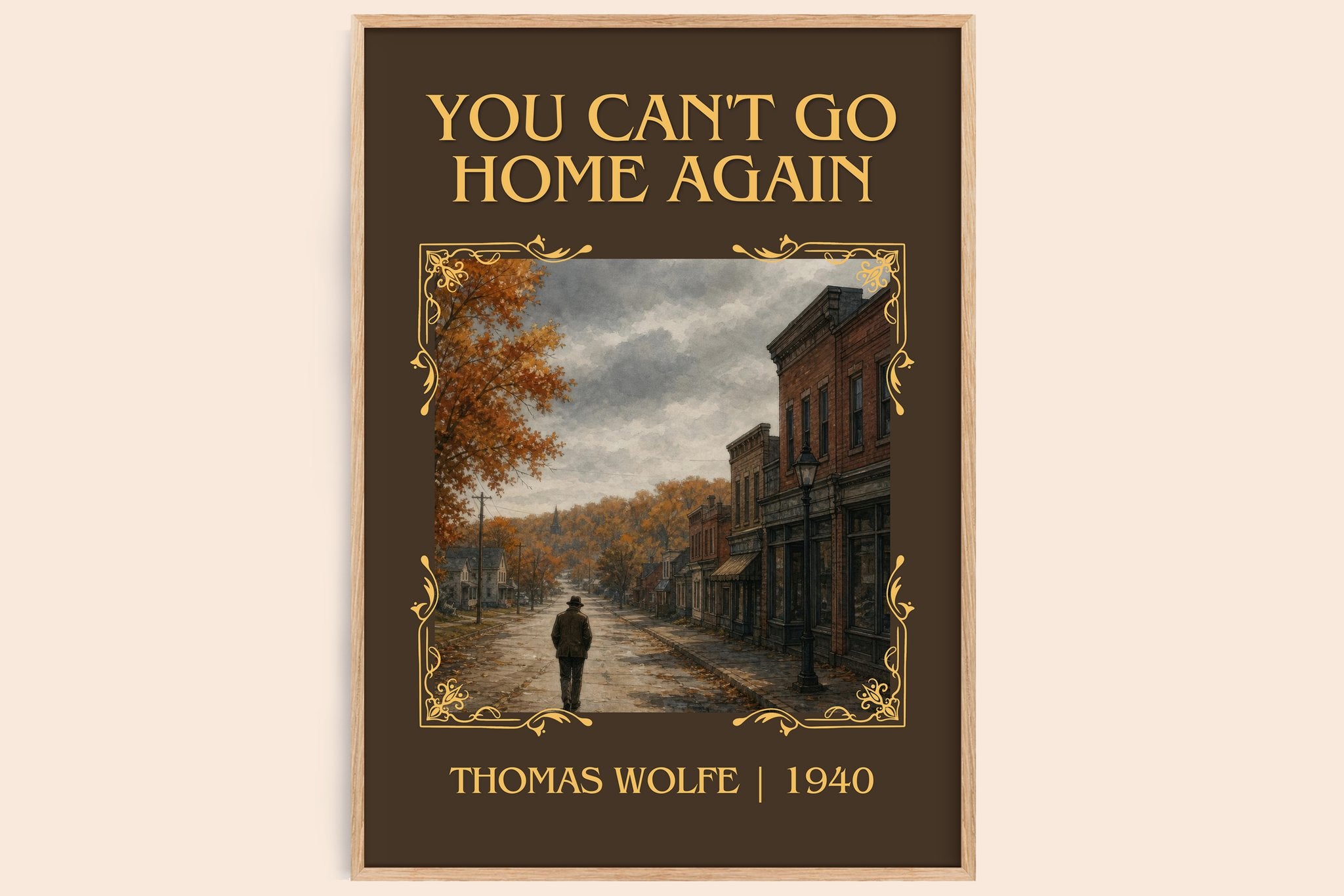 You Can't Go Home Again Classic Book Art Print by Thomas Wolfe