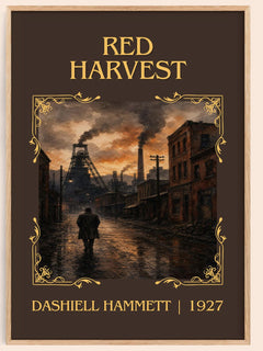 Red Harvest Classic Book Art Print by Dashiell Hammett – book poster