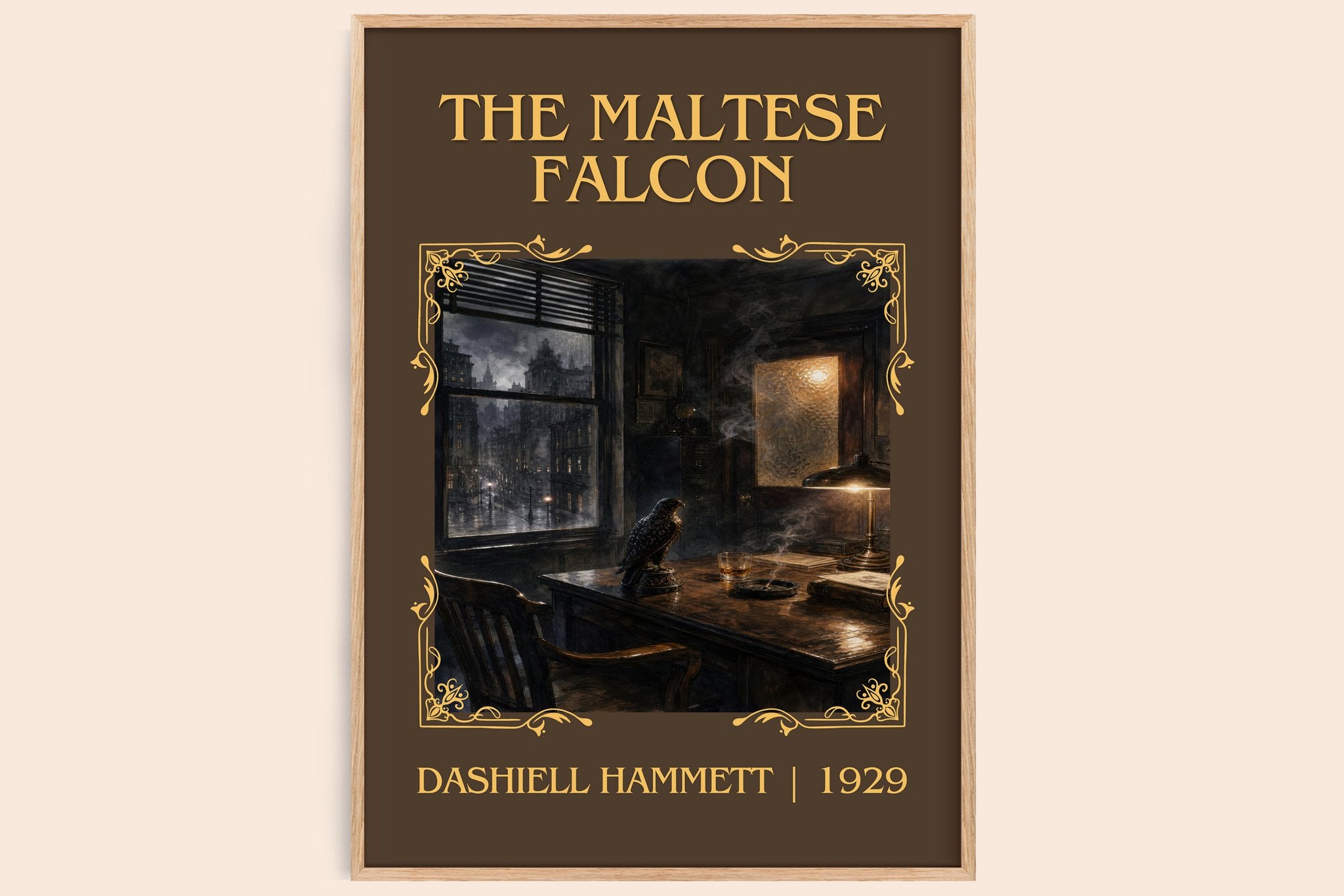 The Maltese Falcon Classic Book Art Print by Dashiell Hammett