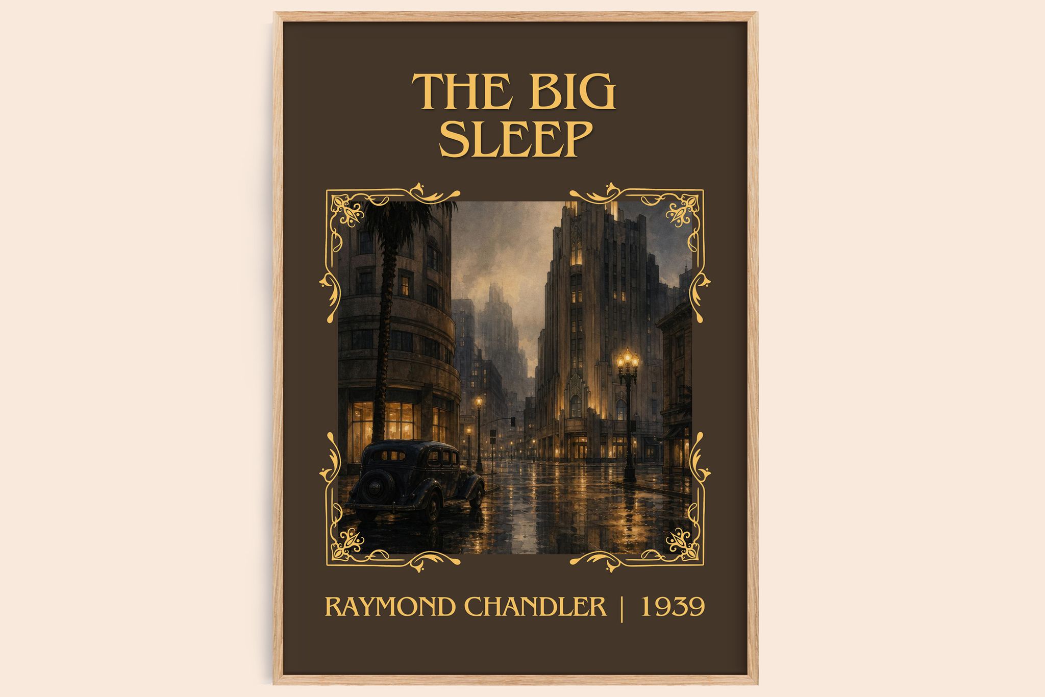 The Big Sleep Classic Book Art Print by Raymond Chandler