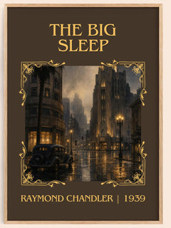 The Big Sleep Classic Book Art Print by Raymond Chandler – book poster
