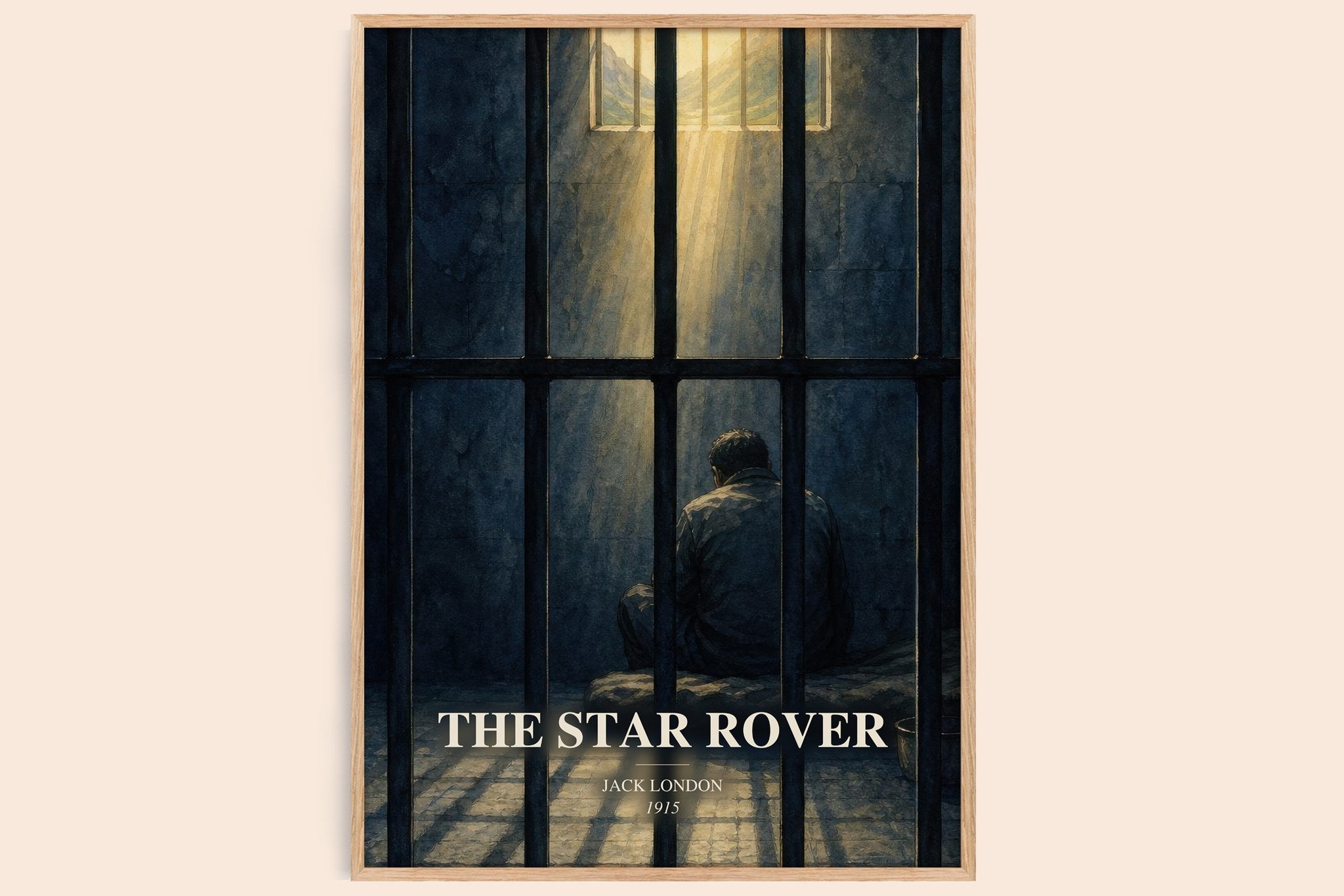 The Star Rover Book Watercolour Illustration by Jack London